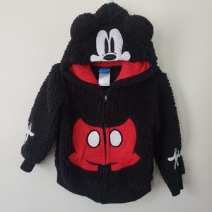 Mickey mouse kids zip up hoodie